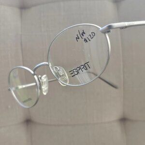 Esprit Women Eyeglasses Frame Stainless Steel 9098 Silver Tone Glasses 49[]20